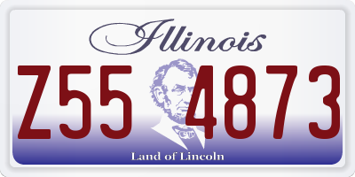 IL license plate Z554873