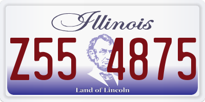 IL license plate Z554875