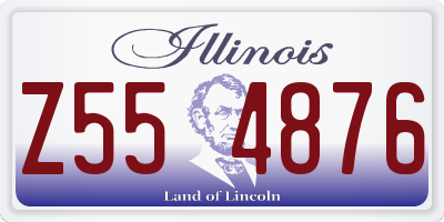 IL license plate Z554876
