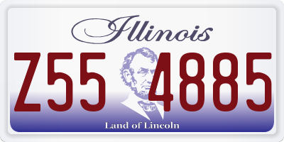 IL license plate Z554885