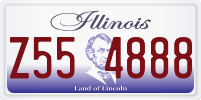 IL license plate Z554888