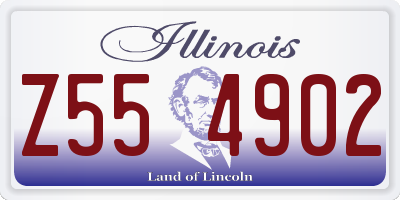 IL license plate Z554902
