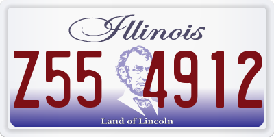 IL license plate Z554912