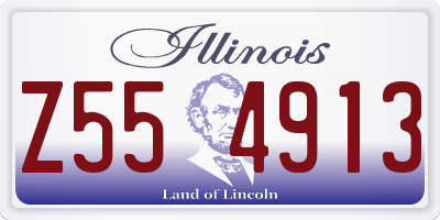 IL license plate Z554913