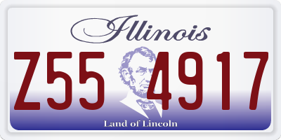 IL license plate Z554917