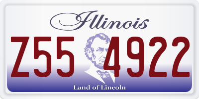 IL license plate Z554922