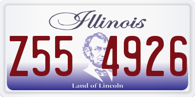 IL license plate Z554926