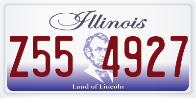 IL license plate Z554927