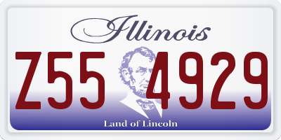 IL license plate Z554929
