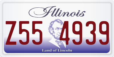 IL license plate Z554939