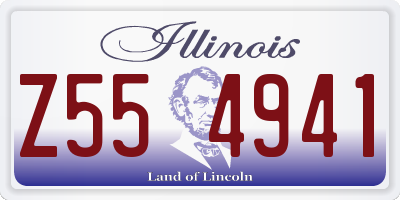IL license plate Z554941