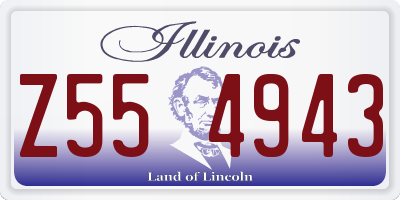 IL license plate Z554943