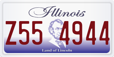 IL license plate Z554944