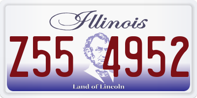 IL license plate Z554952