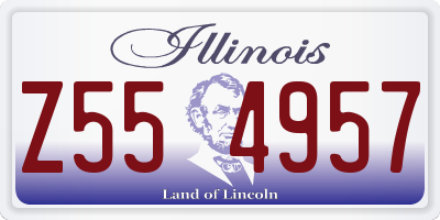 IL license plate Z554957