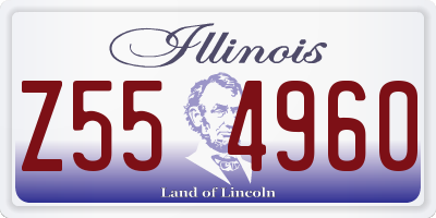 IL license plate Z554960