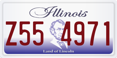 IL license plate Z554971