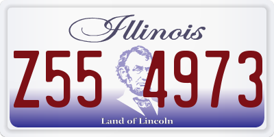 IL license plate Z554973