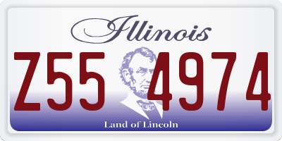 IL license plate Z554974