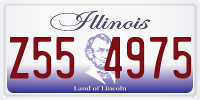 IL license plate Z554975