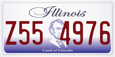 IL license plate Z554976