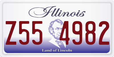 IL license plate Z554982