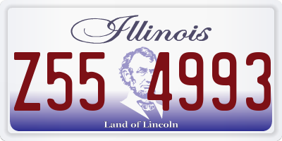 IL license plate Z554993