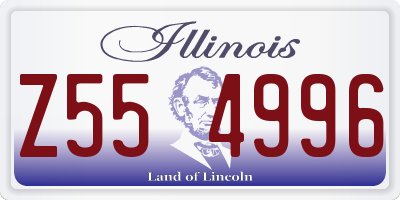 IL license plate Z554996