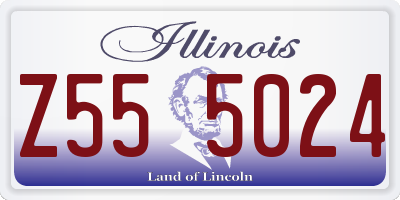 IL license plate Z555024