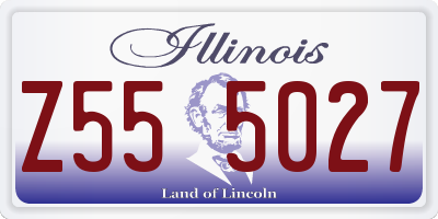 IL license plate Z555027