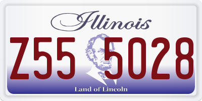 IL license plate Z555028