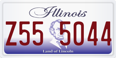 IL license plate Z555044