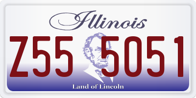 IL license plate Z555051