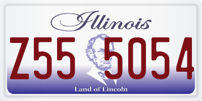 IL license plate Z555054