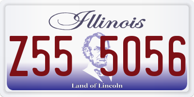 IL license plate Z555056