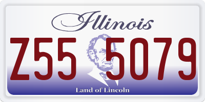 IL license plate Z555079