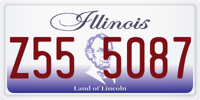 IL license plate Z555087