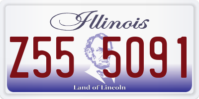 IL license plate Z555091