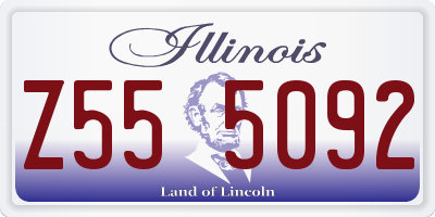 IL license plate Z555092