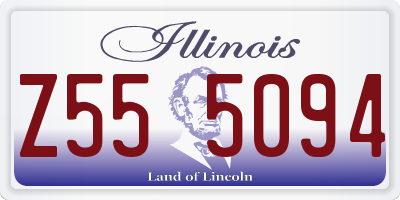 IL license plate Z555094