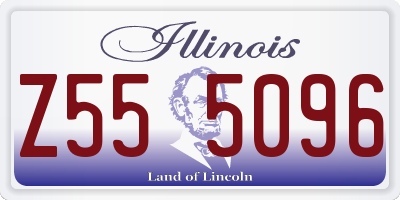 IL license plate Z555096
