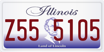 IL license plate Z555105