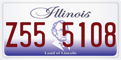 IL license plate Z555108