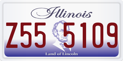 IL license plate Z555109