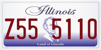 IL license plate Z555110