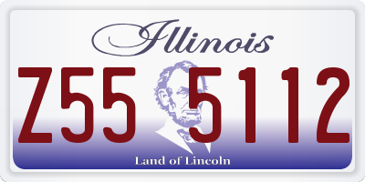 IL license plate Z555112