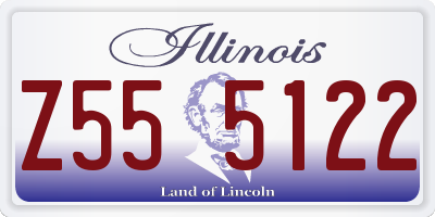 IL license plate Z555122