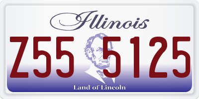 IL license plate Z555125