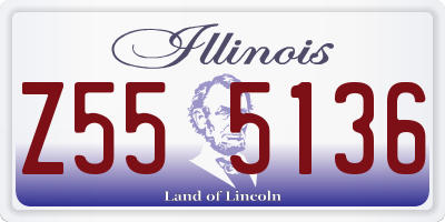 IL license plate Z555136