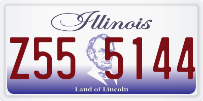 IL license plate Z555144